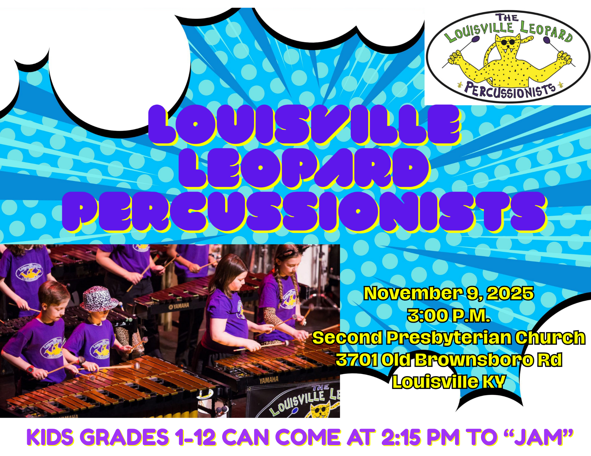 November 9, 2025 Louisville Leopard Percussionists