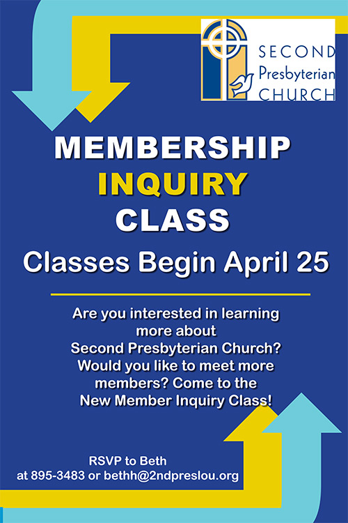 New Member Inquiry Class April 25, 2021